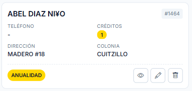 Sistema de creditos, seguros y cobranza